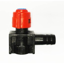 Slotted end connector with valve 0 100 07 k