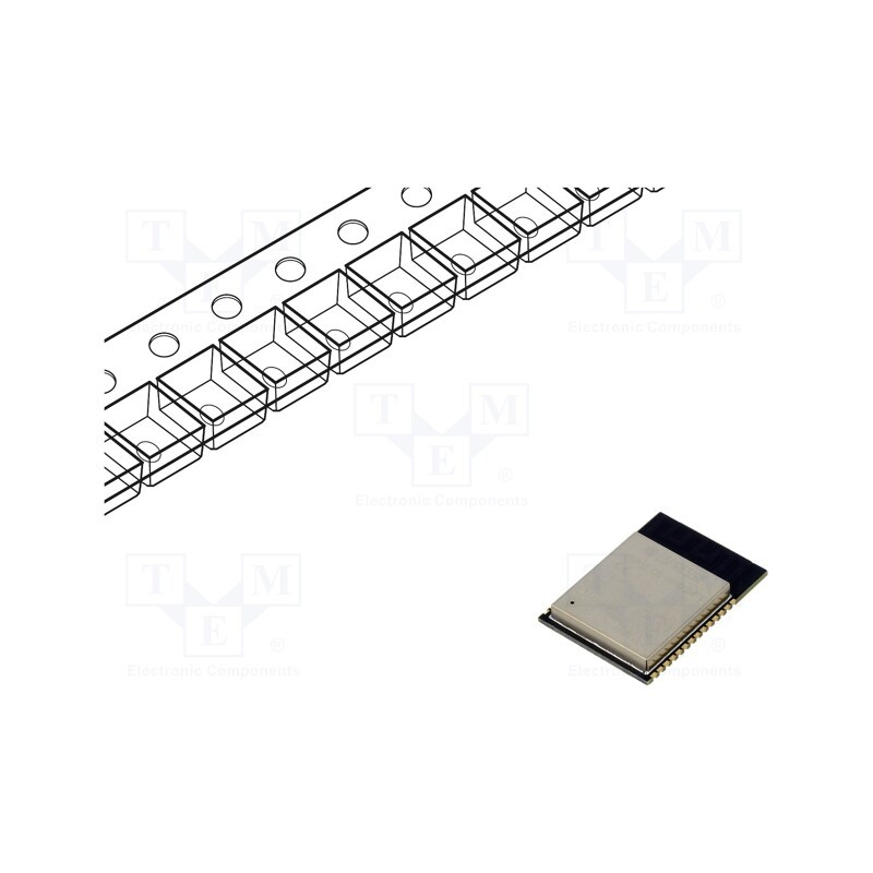 1 pcs x ESPRESSIF - ESP32-C6-WROOM-1-N8 - Module: IoT, Bluetooth Low Energy,WiFi, PCB, SMD, 18x25.5x3.1mm