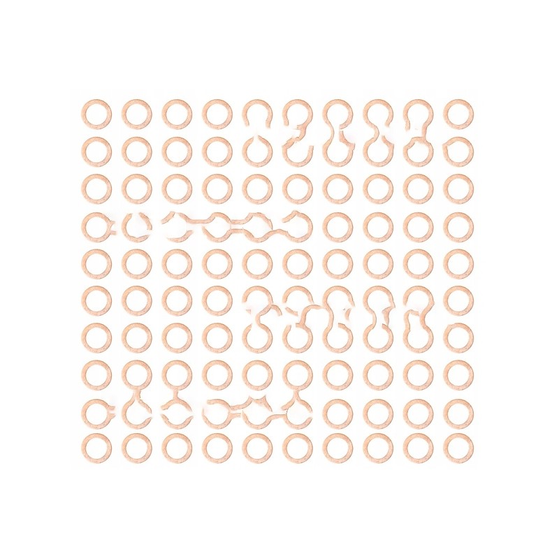 Copper washer fi 16x24x1 pack of 100 pcs