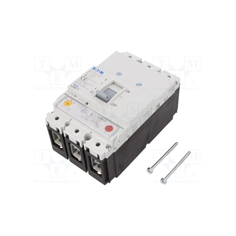 1 pcs x EATON ELECTRIC - LZMC1-A160-I - Power breaker, Poles: 3, screw type, Inom: 160A, LZM, IP20, -25÷70°C