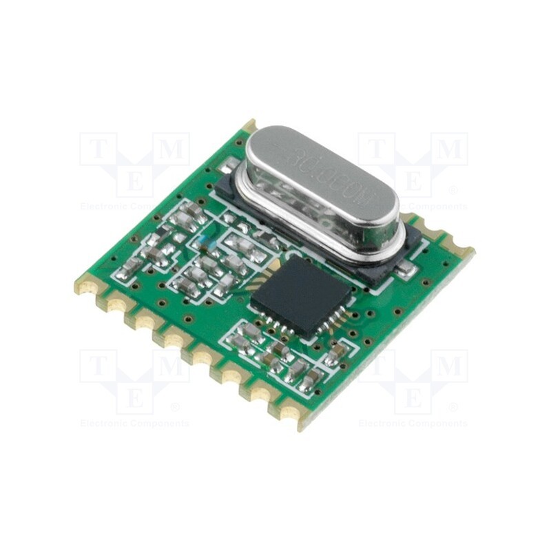 1 pcs x HOPE MICROELECTRONICS - RFM23B-868S1 - Module: RF, FM transceiver, FSK, 868MHz, SPI, -121dBm, 1.8÷3.6VDC