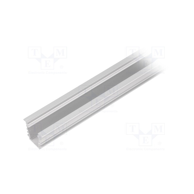 1 pcs x TOPMET - 96020020S - Profiles for LED modules, natural, L: 1m, DEEP10, aluminium