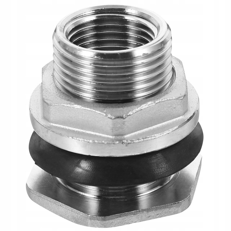 Fittings for hoses, tank connections, water partition