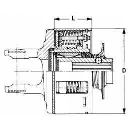 Friction clutch walterscheid fk96r 1 3 8 z6 se