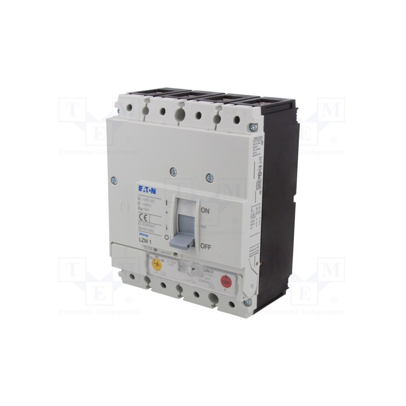 1 pcs x EATON ELECTRIC - LZMC1-4-A160-I - Power breaker, Poles: 4, screw type, Inom: 160A, LZM, IP20, -25÷70°C