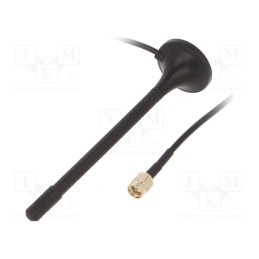 1 pcs x SR PASSIVES - 433M-ANT016 - Antenna, RF, 2dBi, linear, magnet, 50Ω, 433.05÷434.79MHz, Ø: 29.4mm