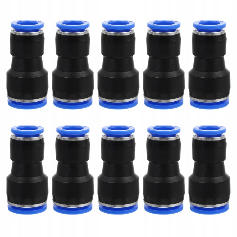 Pneumatic quick connector for hoses, 10 pcs