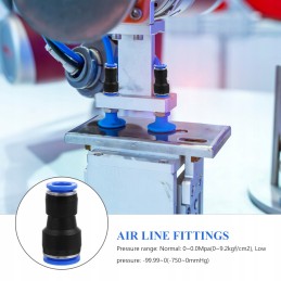 Pneumatic quick connector for hoses, 10 pcs