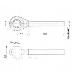 Central connector head, right thread, c 330 4237