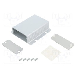 1 pcs x HAMMOND - 1455CF801 - Enclosure: with panel, with fixing lugs, 1455F, X: 54mm, Y: 80mm
