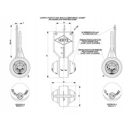 Side marker lamp hanging, left right set