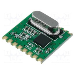 1 pcs x HOPE MICROELECTRONICS - RFM31B-868S1 - Module: RF, FM receiver, FSK, 868MHz, SPI, -121dBm, 1.8÷3.6VDC, SMD