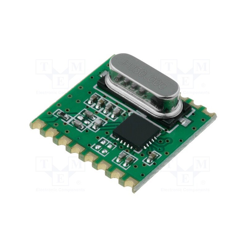 1 pcs x HOPE MICROELECTRONICS - RFM31B-868S1 - Module: RF, FM receiver, FSK, 868MHz, SPI, -121dBm, 1.8÷3.6VDC, SMD