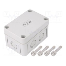 1 pcs x SPELSBERG - 12740201 - Enclosure: multipurpose, X: 65mm, Y: 94mm, Z: 57mm, TK PC, grey, IP66