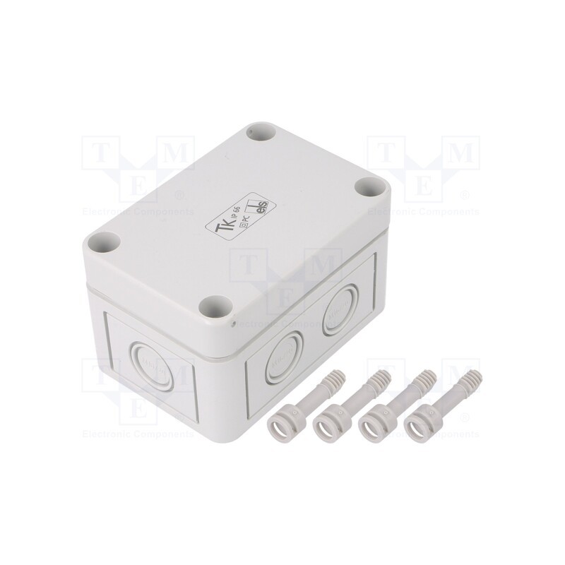 1 pcs x SPELSBERG - 12740201 - Enclosure: multipurpose, X: 65mm, Y: 94mm, Z: 57mm, TK PC, grey, IP66