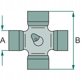 Drive shaft crosshead 34 9x94 mm blueline b7