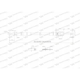 Cable to control the distributor on a plastic ball