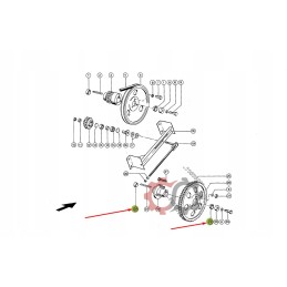 Pulley conical ring 629046