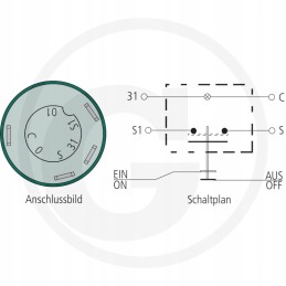 Fendt x830240082000 flash light switch
