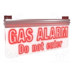 1 pcs x EVIKON - EK30 - Lamp: warning, 2W, red, 0÷50°C, IP52, 24VDC, Features: single sided