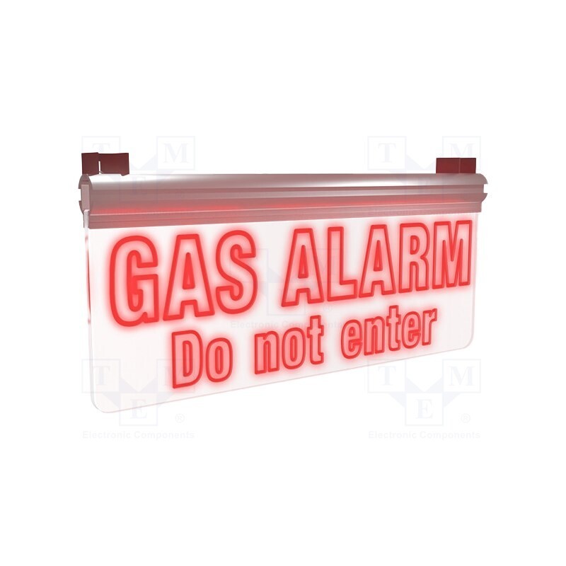 1 pcs x EVIKON - EK30 - Lamp: warning, 2W, red, 0÷50°C, IP52, 24VDC, Features: single sided