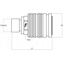 Quick connect cpv socket 1 2 bulkhead thread