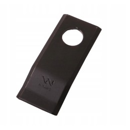 Bent lawn mower blade 96x40x3mm hole 19 deutz