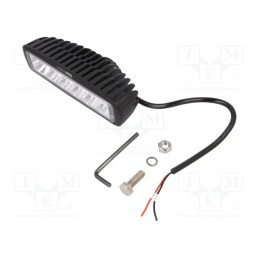 1 pcs x ELTA - EB8024 - Lamp: working, 18W, 6500K, -30÷60°C, 160x55x45mm, IP67, 1260lm