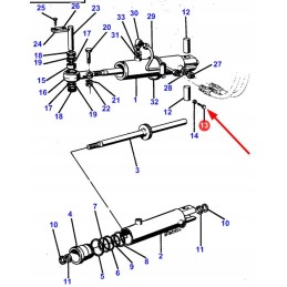 1860725m2 rear linkage mounting screw