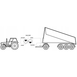 Pump engine for an agricultural trailer dolly