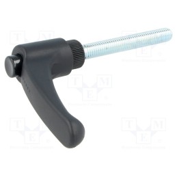 1 pcs x ELESA+GANTER - ERX.63 P-M8X60-C1 - Lever, adjustable, Thread len: 60mm, Lever length: 63mm, -30÷130°C