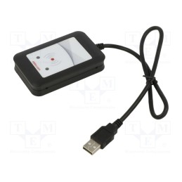 1 pcs x ELATEC - TWN4 MULTITECH 2 LEGIC 4200 USB BLACK 45 - RFID reader, 4.3÷5.5V, USB, antenna, Range: 100mm, 88x56x18mm, ABS