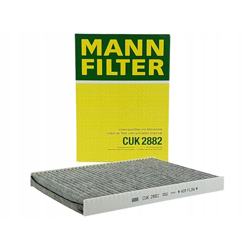 Mann cabin filter with carbon seat ibiza ii iii