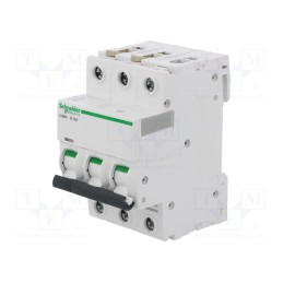 1 pcs x SCHNEIDER ELECTRIC - A9F03316 - Circuit breaker, 400VAC, Inom: 16A, Poles: 3, Charact: B, 6kA, IP20