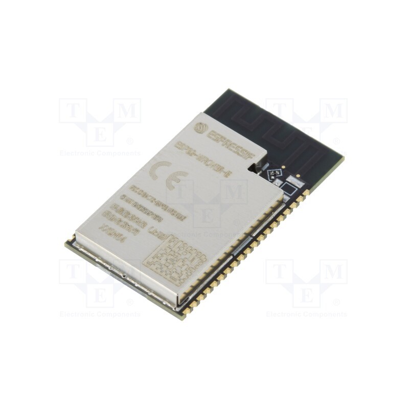 1 pcs x ESPRESSIF - ESP32-WROVER-E-N8R8 - Module: IoT, Bluetooth Low Energy,WiFi, PCB, SMD, 18x31.4x3.3mm