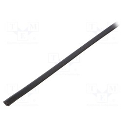 1 rol x KURANT - OKB-0,5 BLACK - Hole and edge shield, PVC, L: 10m, black, H: 6mm, W: 4mm, -30÷70°C