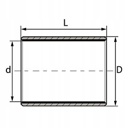 Sliding sleeve 20x23x15mm, self-lubricating