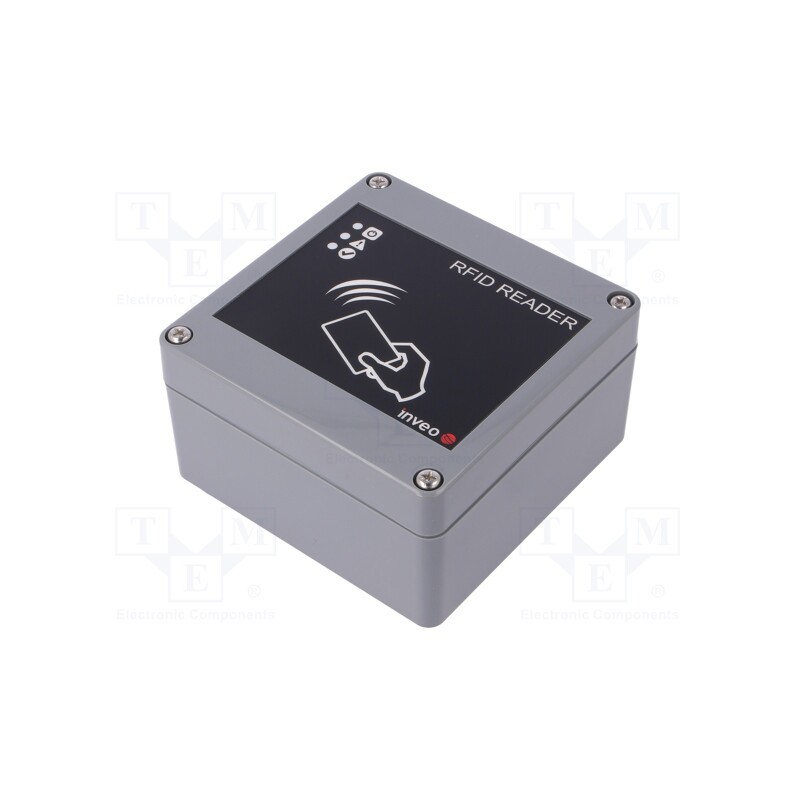 1 pcs x INVEO - RFID IND LED MIF POE - RFID reader, 10÷24V, MIFARE, HTTP,Modbus RTU,Modbus TCP,SNMP