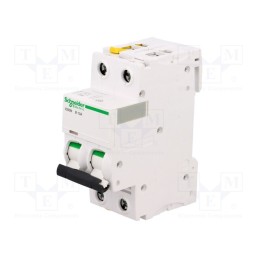 1 pcs x SCHNEIDER ELECTRIC - A9F03213 - Circuit breaker, 400VAC, Inom: 13A, Poles: 2, Charact: B, 6kA, IP20