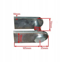 Mounting the actuator eyelet for welding, diameter 30