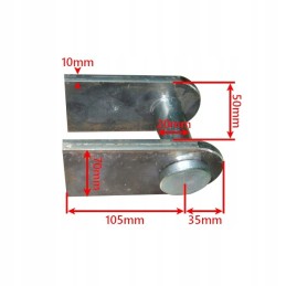 Mounting the actuator eyelet for welding, diameter 20