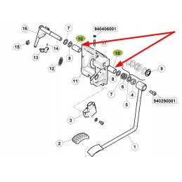 7700029213 gas pedal spacer sleeve