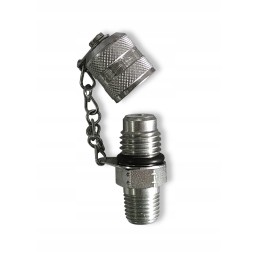 Measuring connection m16x2 1 4 npt with plug