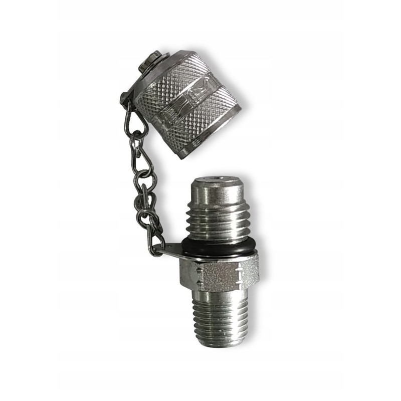 Measuring connection m16x2 1 4 npt with plug