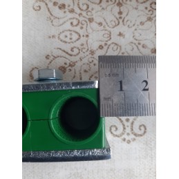 5x double clamp 18mm, mounting of hydraulic lines