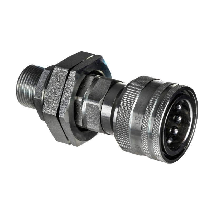 Quick connector hydr euro socket m22x1 5 iso 7241 a