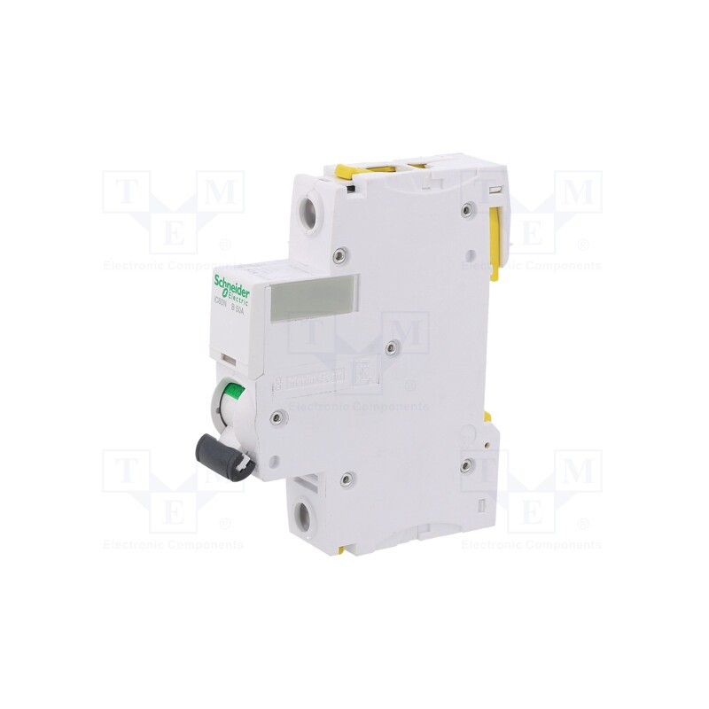 1 pcs x SCHNEIDER ELECTRIC - A9F03150 - Circuit breaker, 230VAC, Inom: 50A, Poles: 1, Charact: B, 6kA, IP20