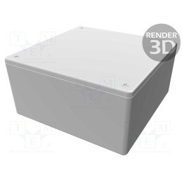 1 pcs x HAMMOND - 1591XXUGY - Enclosure: multipurpose, X: 123mm, Y: 123mm, Z: 60mm, 1591XX, ABS