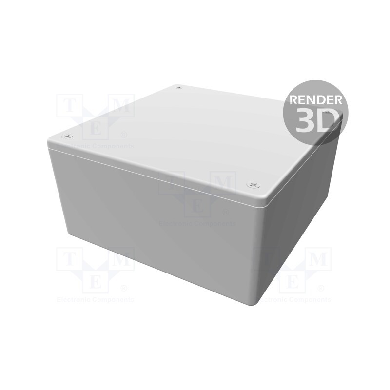 1 pcs x HAMMOND - 1591XXUGY - Enclosure: multipurpose, X: 123mm, Y: 123mm, Z: 60mm, 1591XX, ABS