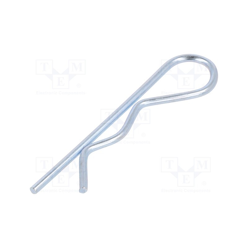 1 pcs x ELESA+GANTER - GN 1024-ST-2-E - Cotter pin, zinc-plated steel, Ø: 2mm, L: 57mm, Shaft dia: 9÷14mm